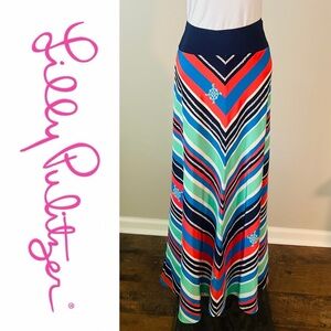 ⬇️ REDUCED! Lilly Pulitzer Kelli-Lyn Silk maxi skirt Sz 8